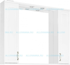 Зеркальный шкаф Style Line Олеандр-2 100/С белый - фото, отзывы, цена