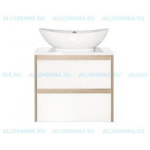 Тумба подвесная Style Line Монако 60 и раковина Dreja Триумф Ориноко/бел лакобель PLUS - фото, отзывы, цена