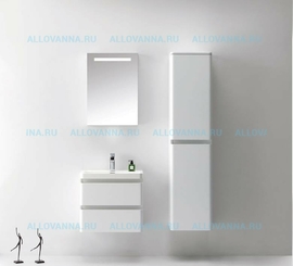 Тумба BelBagno ENERGIA-N 60 и Раковина BelBagno Ancona-N/Energia-N, Bianco Lucido - фото, отзывы, цена