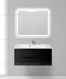 Тумба BelBagno MARINO 100 и Раковина BelBagno MARINO, Nero Lucido - фото, отзывы, цена