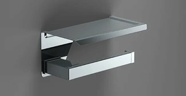 Бумагодержатель с полочкой для мобильного, Sonia S-Cube 173938 - фото, отзывы, цена