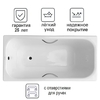 Чугунная ванна Luxus White 140x70 с отверстиями для ручек - фото, отзывы, цена