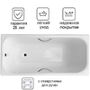 Чугунная ванна Luxus White 160x75 с отверстиями для ручек - фото, отзывы, цена