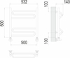 Полотенцесушитель водяной Terminus Юпитер П6 500х600 - фото, отзывы, цена