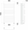 Полотенцесушитель водяной Terminus Капри П14 500х1000 - фото, отзывы, цена