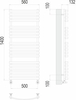 Полотенцесушитель водяной Terminus Капри П19 500х1400 - фото, отзывы, цена