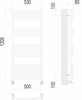 Полотенцесушитель водяной Terminus Палермо П15 500х1200 - фото, отзывы, цена