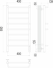 Полотенцесушитель электрический Terminus Евромикс квадро П8 400х850 - фото, отзывы, цена