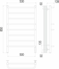 Полотенцесушитель электрический Terminus Евромикс квадро П8 500х850 - фото, отзывы, цена