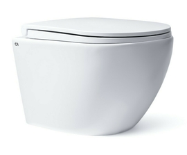 Унитаз подвесной Charus Estella безободковый, с сиденьем микролифт, смыв торнадо, белый, EWC700-121WТ - фото, отзывы, цена