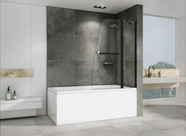 Душевая шторка на ванну Abber Eins 140х100 AG50100B - фото, отзывы, цена