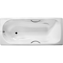 Чугунная ванна Luxus Diamond 180x80 с отверстиями для ручек - фото, отзывы, цена