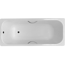 Чугунная ванна Luxus White 170x75 с отверстиями для ручек - фото, отзывы, цена