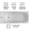 Чугунная ванна Luxus White 170x70 с отверстиями для ручек - фото, отзывы, цена