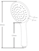 Ручной душ ESKO, 1 режим, SCU851 - фото, отзывы, цена