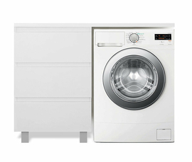 Тумба с раковиной Эстет Dallas Luxe 1200х482, левосторонняя, напольная, 3 ящика, ФР-00001922 - фото, отзывы, цена