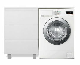 Тумба с раковиной Эстет Dallas Luxe 1400х482, левосторонняя, напольная, 3 ящика, ФР-00002922 - фото, отзывы, цена