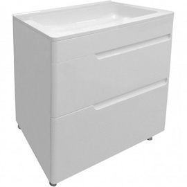 Тумба с раковиной Эстет Kare Luxe 80, напольная, 2 ящика, ФР-00005719 - фото, отзывы, цена