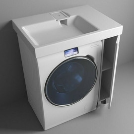 Тумба с раковиной Эстет Riga Luxe 80, правосторонняя, напольная, ФР-00009657 - фото, отзывы, цена