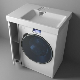 Тумба с раковиной Эстет Riga Luxe 80, левосторонняя, напольная, ФР-00009658 - фото, отзывы, цена