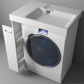 Тумба с раковиной Эстет Riga Luxe 80, левосторонняя, напольная, с ящиком, ФР-00009660 - фото, отзывы, цена