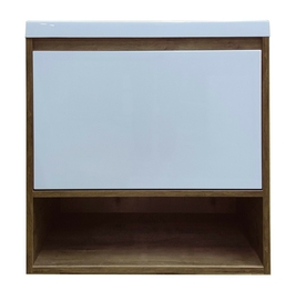 Тумба с раковиной Эстет Monaco Wood 60, подвесная 1 ящик, ФР-00010681 - фото, отзывы, цена