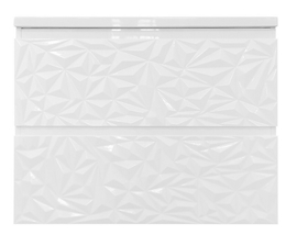 Тумба подвесная Эстет Iceberg 116 с раковиной Vegas 80, 2 ящика, 800х450 - фото, отзывы, цена