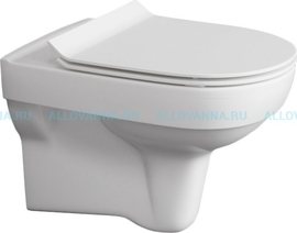 Унитаз подвесной Cersanit City New clean on безободковый с микролифтом - фото, отзывы, цена