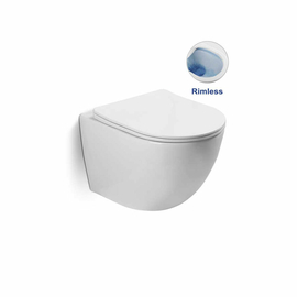 Унитаз подвесной Vincea Globo VT1-14S безободковый, белый, ультратонкое сиденье soft-close - фото, отзывы, цена