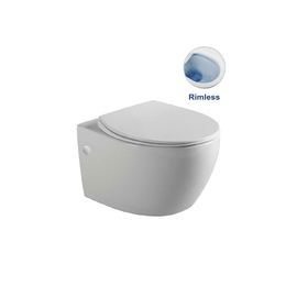 Унитаз подвесной Vincea INTERO VT1-21 безободковый, белый, ультратонкое soft-close сиденье - фото, отзывы, цена