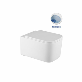 Унитаз подвесной Vincea Ultra VT1-32 безободковый, белый, ультратонкое soft-close сиденье - фото, отзывы, цена