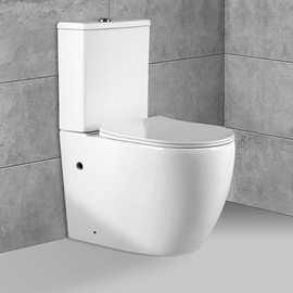 Унитаз-компакт Vincea Evo VT2-34 безободковый, белый, Geberit, ультратонкое сиденье soft-close, P-trap - фото, отзывы, цена