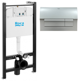Инсталляция Roca Active WC + клавиша смыва хром матовый A8901170B2 - фото, отзывы, цена