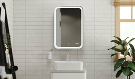 Зеркальный шкаф Jorno Bosko 60, подвесной, белый - фото, отзывы, цена