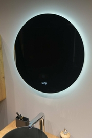 Зеркало Jorno Solo 100 с подсветкой и часами - фото, отзывы, цена