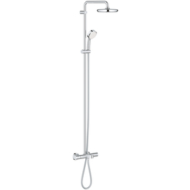 Душевая система Grohe Grohtherm 1000, поворотная с термостатом, с изливом, цвет хром, 26223001 - фото, отзывы, цена