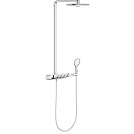 Душевая система Grohe SmartControl, с термостатом, цвет хром/белый, 26250000 - фото, отзывы, цена