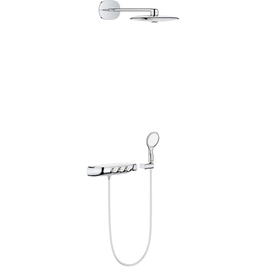 Душевая система Grohe SmartControl, с термостатом, цвет хром/белый, 26443000 - фото, отзывы, цена