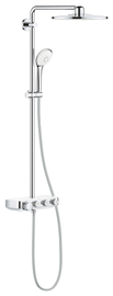 Душевая система Grohe SmartControl, поворотная с термостатом, цвет хром/белый, 26507LS0 - фото, отзывы, цена