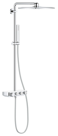Душевая система Grohe SmartControl, поворотная с термостатом, цвет хром/белый, 26508LS0 - фото, отзывы, цена
