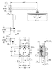 Душевая система Grohe Grohtherm, с термостатом встроенным, цвет хром, 34731000 - фото, отзывы, цена