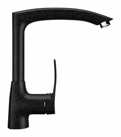 Смеситель для кухонной мойки Ulgran U-005, черный, U-005-308 - фото, отзывы, цена