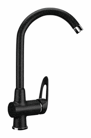 Смеситель для кухонной мойки Ulgran U-006, черный, U-006-308 - фото, отзывы, цена