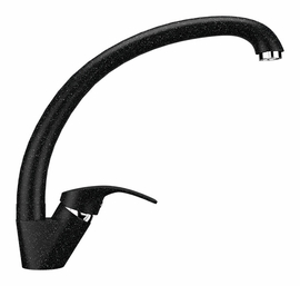 Смеситель для кухонной мойки Ulgran U-007, черный, U-007-308 - фото, отзывы, цена