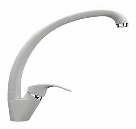 Смеситель для кухонной мойки Ulgran U-007, молочный, U-007-341 - фото, отзывы, цена