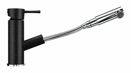 Смеситель для кухонной мойки Ulgran U-009, черный, U-009-308 - фото, отзывы, цена