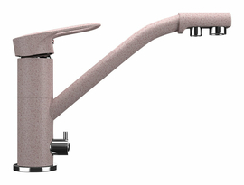 Смеситель для кухонной мойки Ulgran U-010, розовый, U-010-315 - фото, отзывы, цена