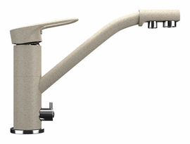 Смеситель для кухонной мойки Ulgran U-010, бежевый, U-010-328 - фото, отзывы, цена