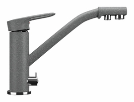 Смеситель для кухонной мойки Ulgran U-010, графитовый, U-010-342 - фото, отзывы, цена
