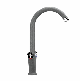 Смеситель для кухонной мойки Ulgran U-011, графитовый, U-011-342 - фото, отзывы, цена